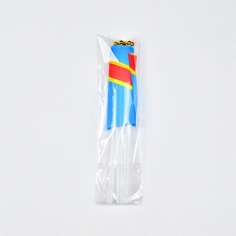 Democratic Republic of the Congo 10 Pieces of 14*21 Cm Hand-waving Flags
