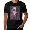 Carrie Fisher Handgezeichnetes Öl- und Tuscheporträt T-Shirt Fitness Training Kurzarm T-Shirt
