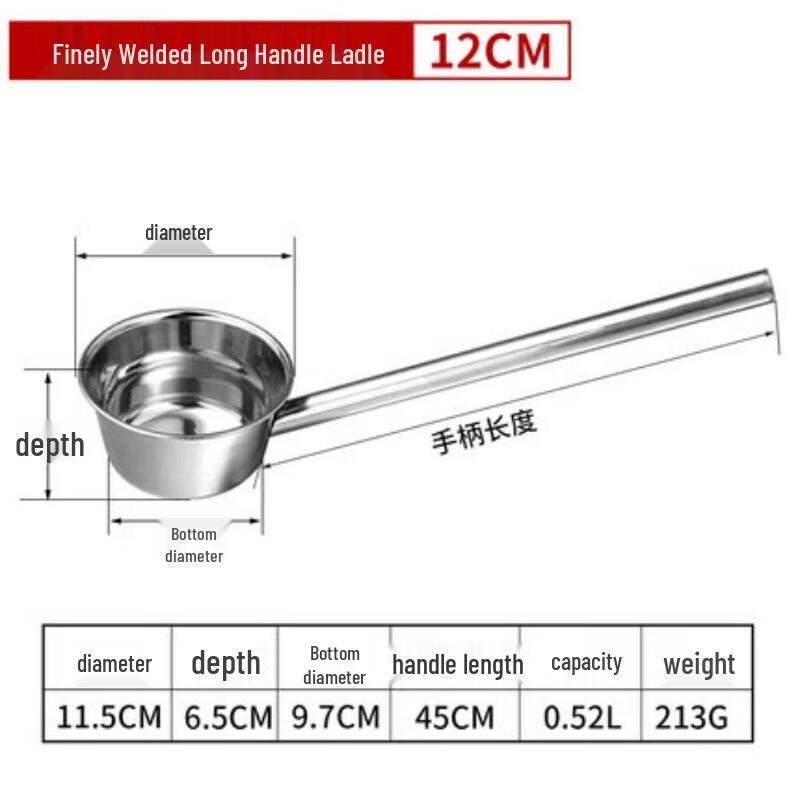 

Thickened Stainless Steel Kitchen Water Ladle