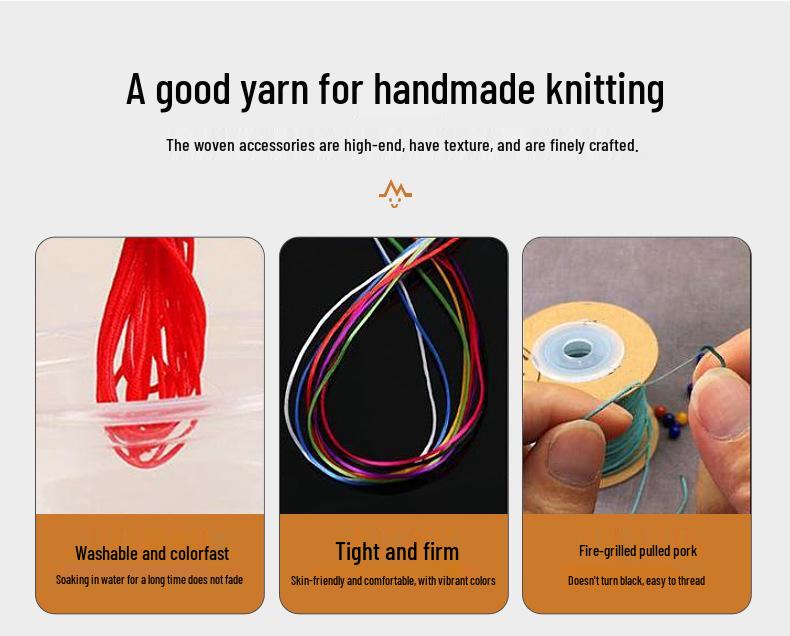 72-Piece Jade Thread Set: 20-Color Braided Cord for DIY Bracelets & Jewelry Making