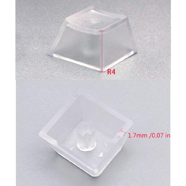 Original Height Keycaps Matte Frosteds Texture NonEngraved Transparents Keycaps Mechanical Keyboards Replacement Parts