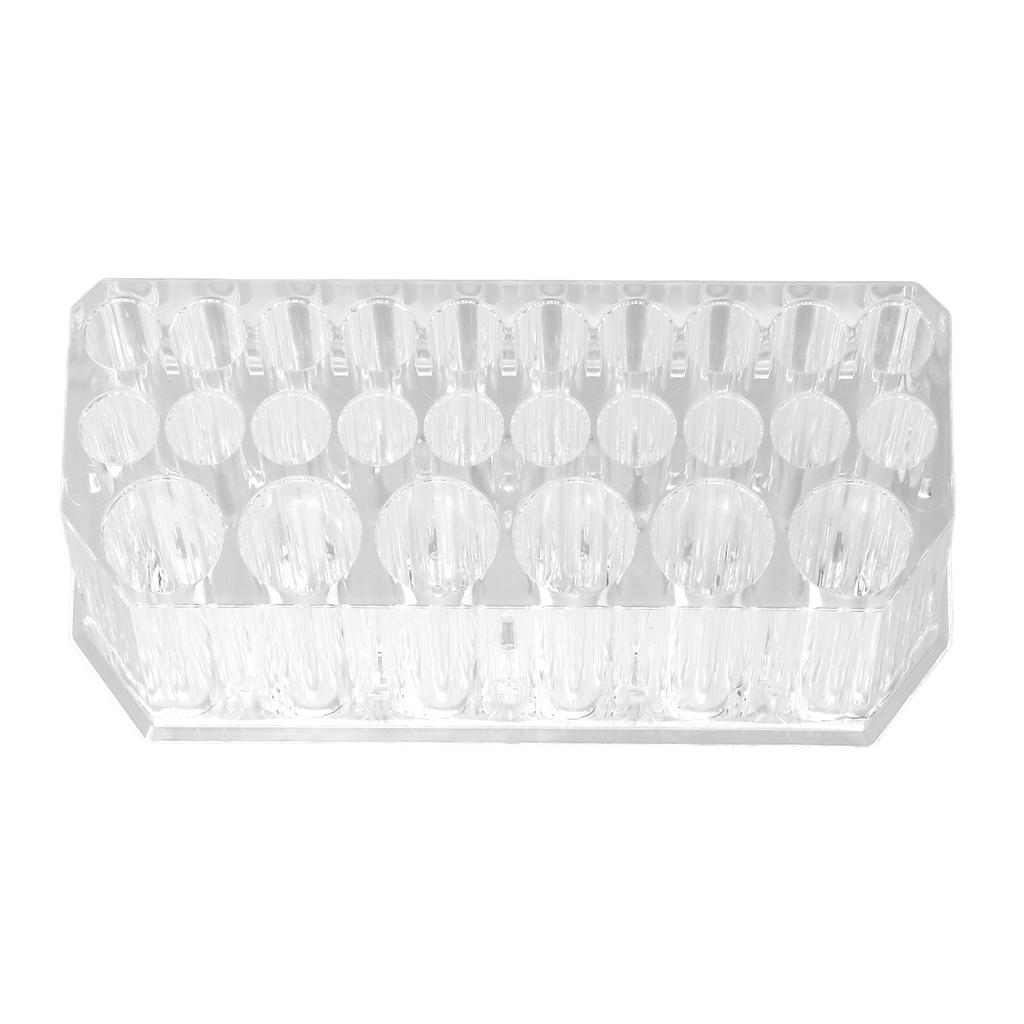 Pinselhalter 26 Löcher Hält Ordnung Acrylmaterial Quadratisches Design Große Kapazität Transparent