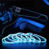 Universal 5M Neon LED Car Interior Decorative Lamp Strip USB Drive For DlY Decorative Dashboard Console Ambient Light Cold Light