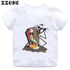 Halloween Town Pumpkin King Jack Skellington Print Kids T-Shirts Funny Girls Clothes Baby Boys T shirt Summer Children Tops