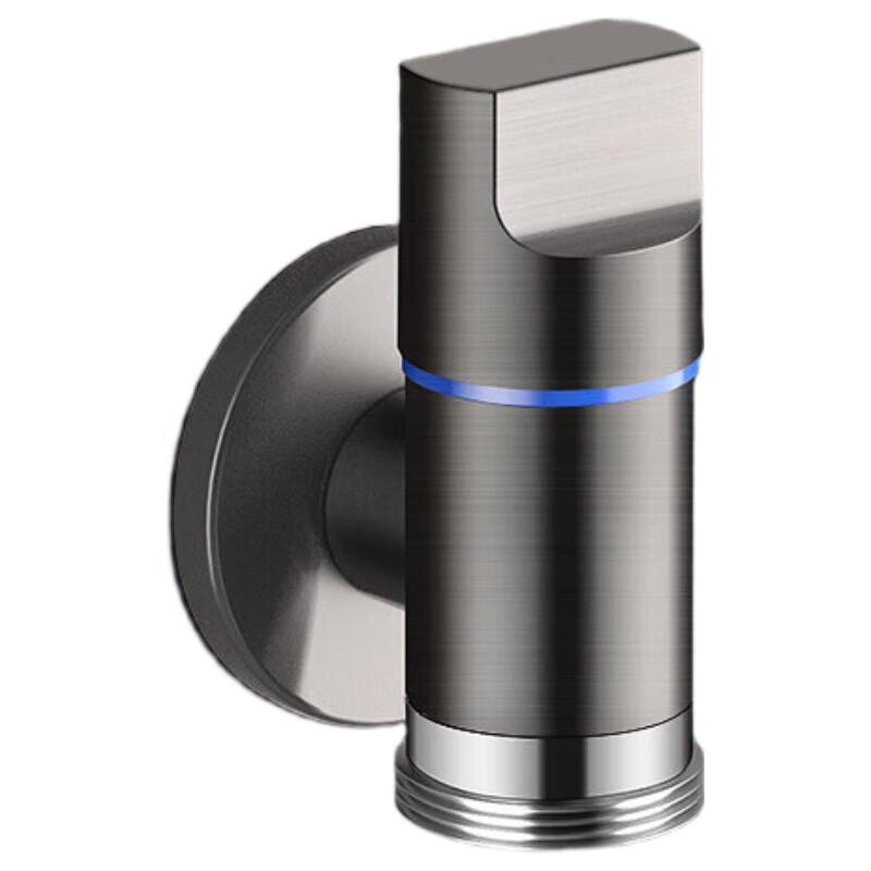 TLXT Wall-Mounted Stainless Steel Washing Machine Faucet, Gun Grey (2-Pack)
