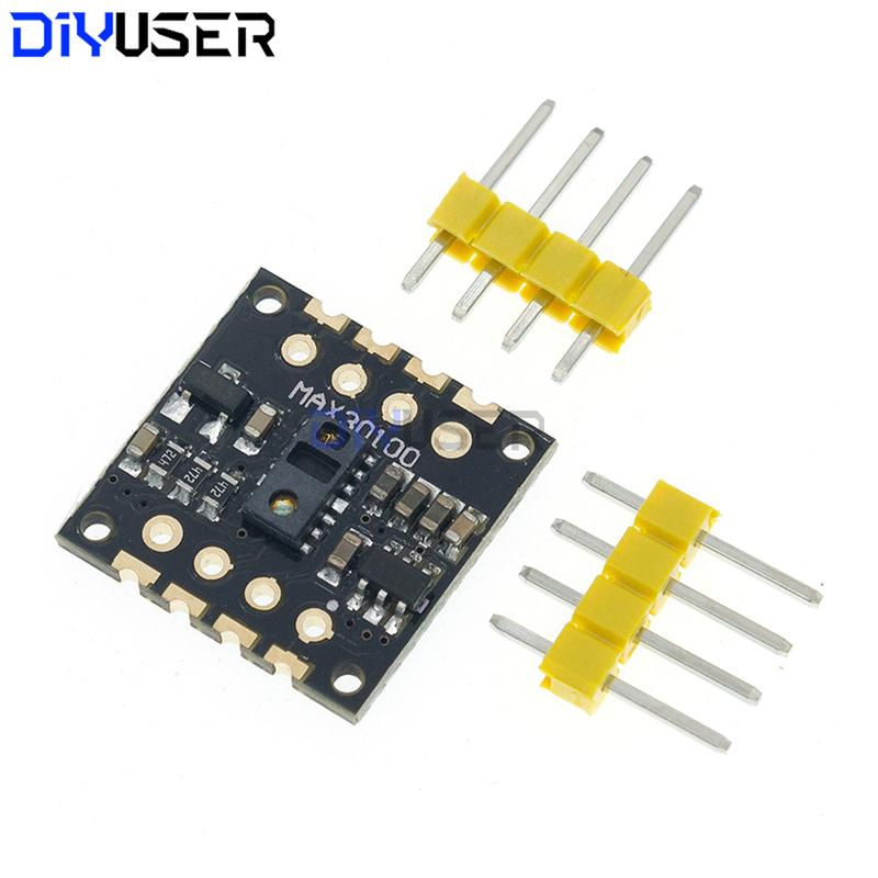 MAX30102 MAX30100 Heart Rate Blood Oxygen Sensor I2C Interface Compatible with Arduino ESP32 Raspberry Pi for DIY Health Monitor