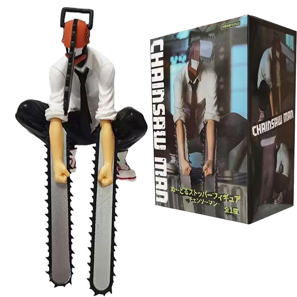 3Pcs Chainsaw Man Denji Anime Figure Denji/Power Action Figure 1560 Chainsaw Man Denji Figurine Adult Collectible Model Doll Toy