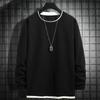 Spring Men's Round Neck Hoodie Casual Top Versatile