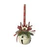 Green Christmas Chime Bell Red Pine Cone Bell Pendant  Home Door Decorations
