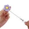 Clip Keys Lanyard Flower Retractable Badge Reel Name Card Holder ID Card Clips Nurse Badge Holder