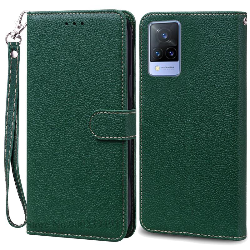 Pro Vivo V21 Pouzdro Silikonové Peněženkové Vyklápěcí Pouzdro na Telefon pro Vivo V2050 V2066 V2108 VivoV21 Kožené Pouzdro Coque pro Vivo V21 5G Fundas