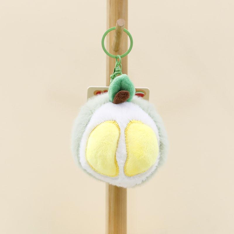 Adorables porte-clés en peluche de légumes et de fruits de dessin animé, mignons poupées banane, durian, carotte