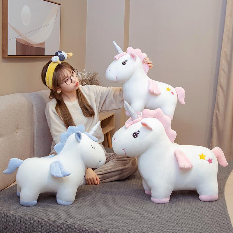 Adorable Unicorn Plushie Toy Cute Cartoon Doll Girls Sleep Birthday Present