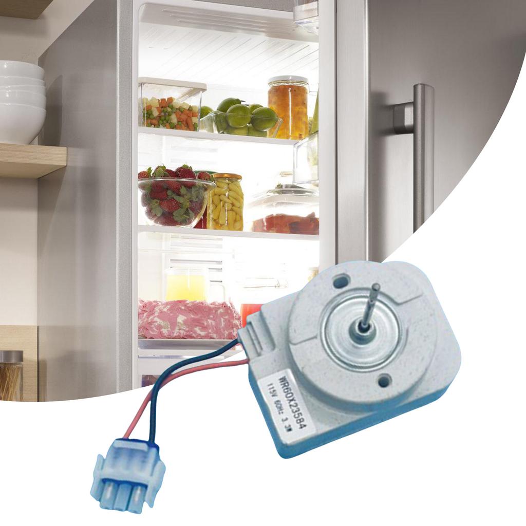 115V Refrigerator Evaporator Fan Motor for WR60X23584 Fridge Replacement Part Fridge Condenser Fan Motor Accessories