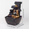 3 Step Buddha Fountain Indoor Home Decor Polyresin Indoor/Outdoor Water Fountains with LED Lights, Home Decor, Decoration