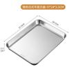 304 Stainless Steel Rectangle Tray Large Capacity Metal Food Serving Pan Steamed Rice Sausage Plate Kitchen BBQ Storage Trays