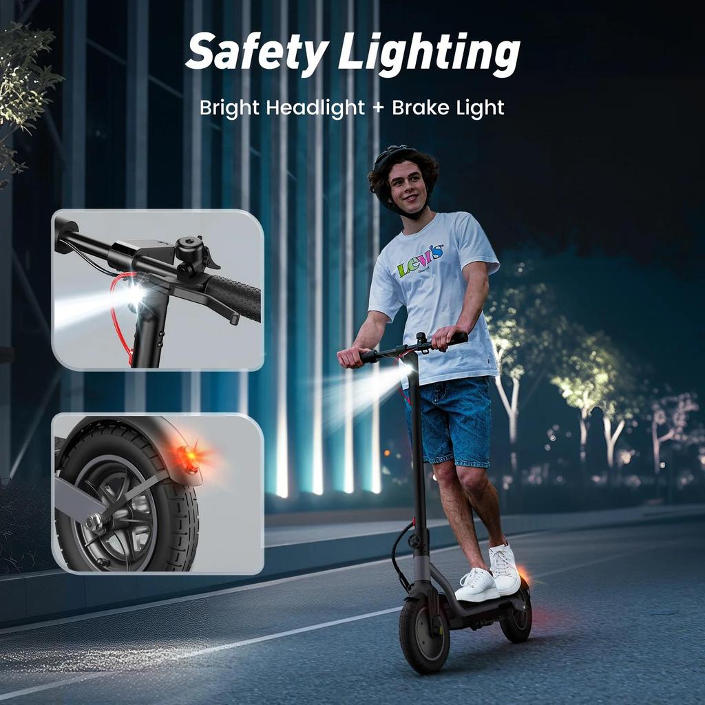 iScooter W6 Foldable Electric Scooter - 500W Motor, 30km Range, 10" Tires & Voltix App for Urban Commuting