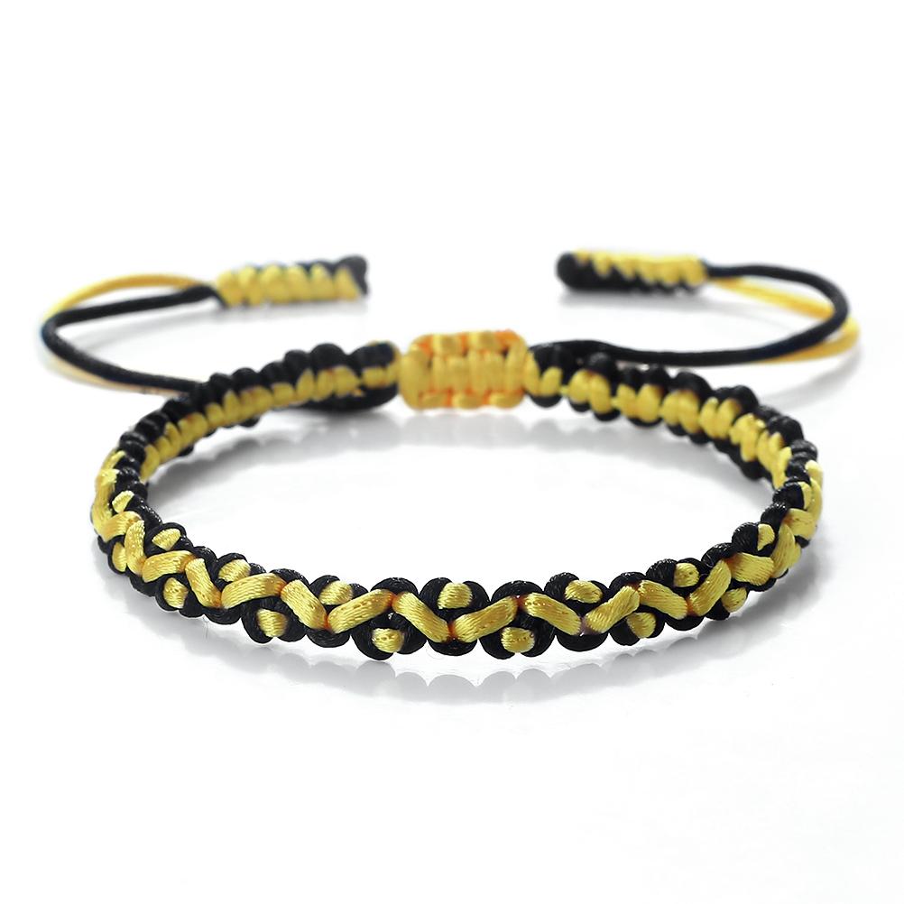 2 Colors Nylon Rope Bracelets for Women Men Handmade Adjustable Braided Knot Bangles Couple Friendship Lucky Daily Jewelry Gifts