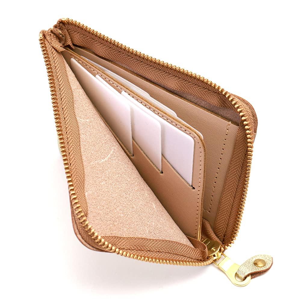 AGILITY Affa "Alinie Short" Short Wallet, Mini Wallet, Compact, 6-Piece, Slim, Simple, Genuine Leather