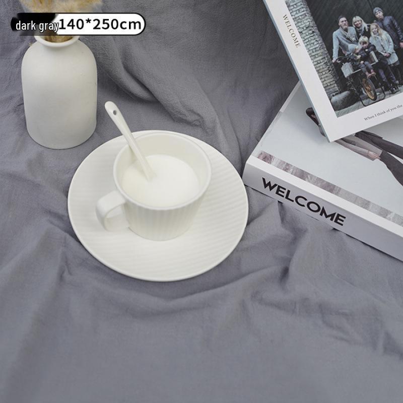 White Cloth Backdrop: Textured Tablecloth for Food, Cake, Flat Lays, Cosmetics, Nail Art, and Children's Clothing Photography.