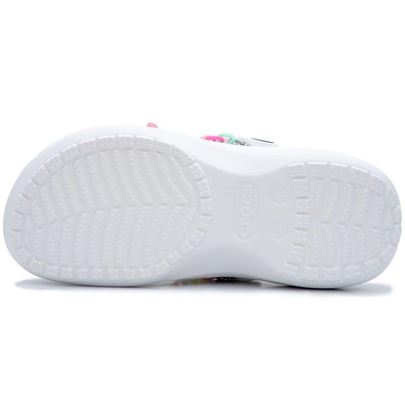 Crocs Classic Platform Clog Cute Soft Girl Classic Cloud Cute Casual Barbie Style Hole Shoes Women's White