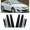 8 Pezzi Montanti Nero Lucido Adatti Per Mazda 6 GH1 Liftback 2009 2010 2011 2012 2013 Rivestimento Finestrini Copertura Lato Porta Accessori