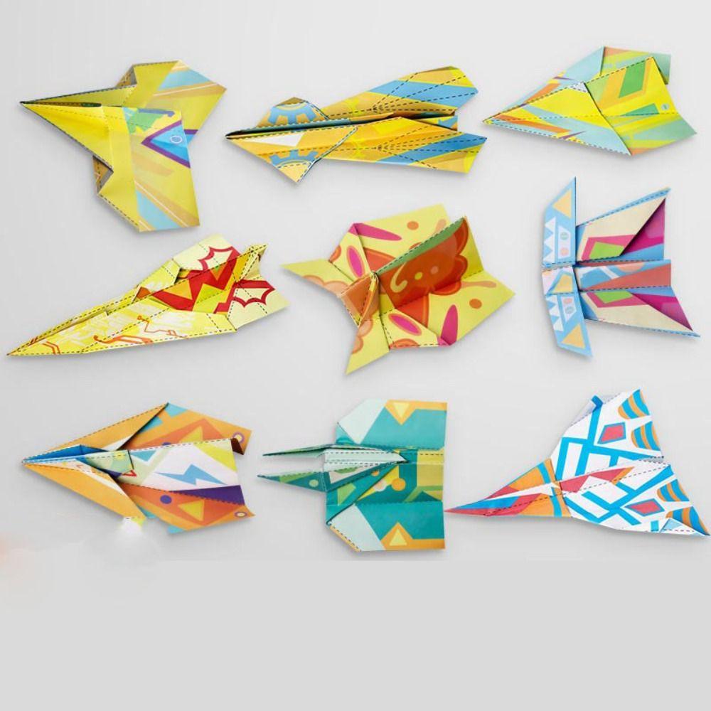 Art Learning Airplane Origami Set Paper Versatile Paper Aircraft Toy Parent-child interaction