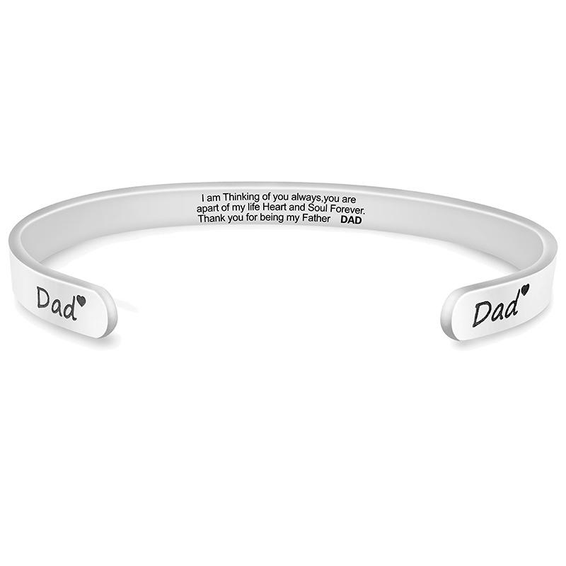 Otwarta bransoletka ze stali tytanowej z motywem krzyża - Idealny prezent na Dzień Ojca lub Boże Narodzenie.