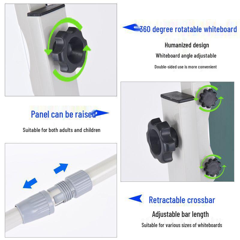 Mobile Magnetic Whiteboard Stand: Large Office, Teaching, and Meeting Writing Display Board