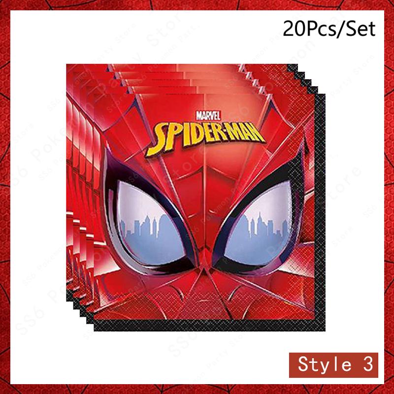 Spiderman Birthday Party Decor Itemations Disposable Tableware Plate Cup Napkins Bags Spidey Party Birthday Decor Itemation Supplies Set