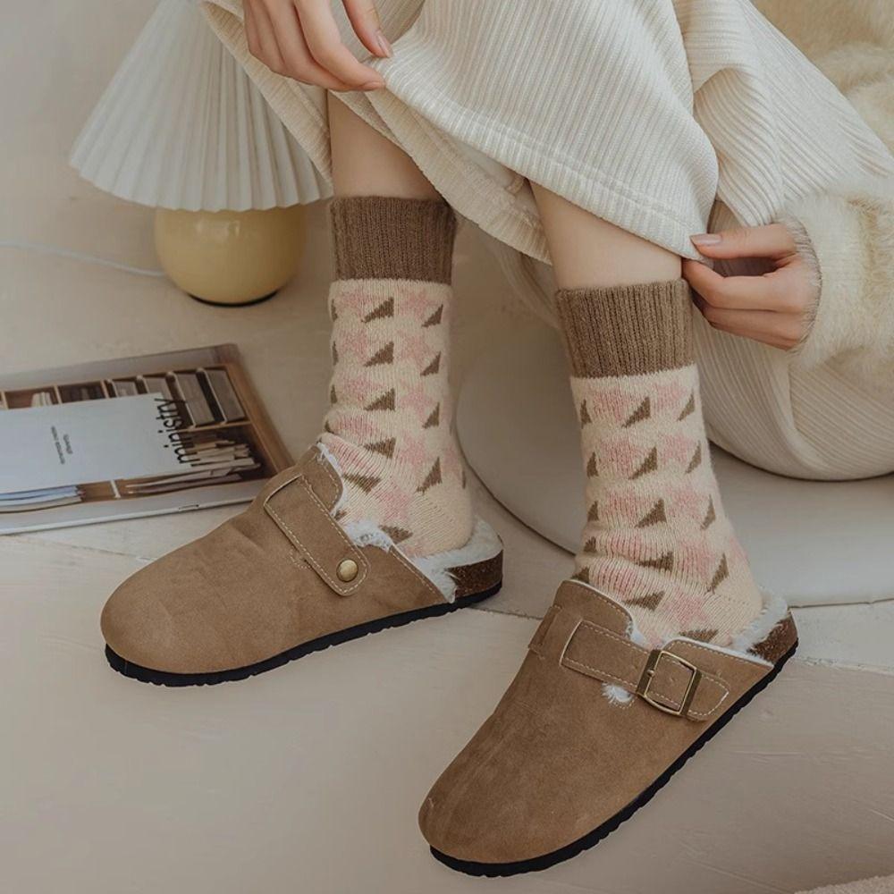 Thickened Women's Socks Cold Proof Warm Socks INS Style Thermal Long Socks  Autumn Winter