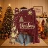 Women's Christmas Print Lightweight Sweater Casual Long Sleeve Knit Pullover for Holiday Wear