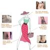 Long-lasting Black Tattoo Stickers Elegant Body Art Tattoo Temporary Tattoo Stickers  Women Men