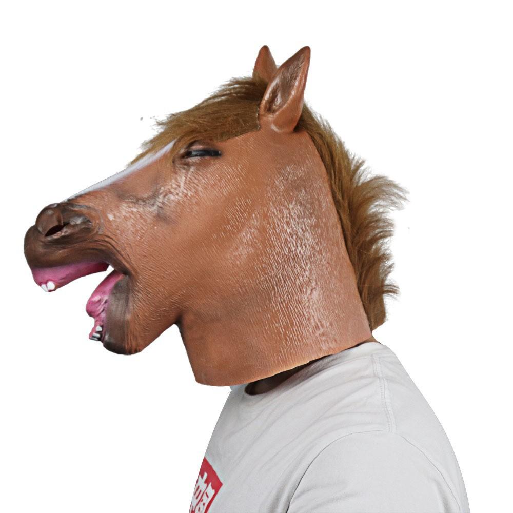 Smiley Pferdekopfmaske, Parodie Latexmaske