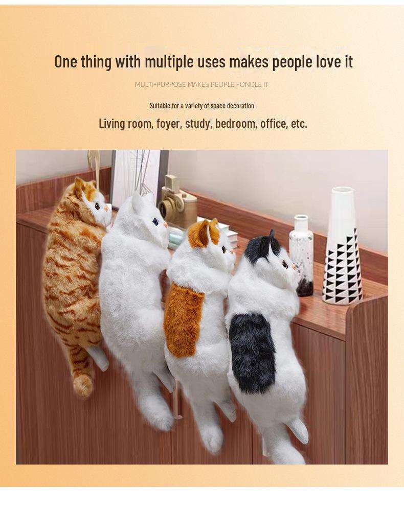 Creative Pet Cat Figurine: Home Decor & Children's Toy