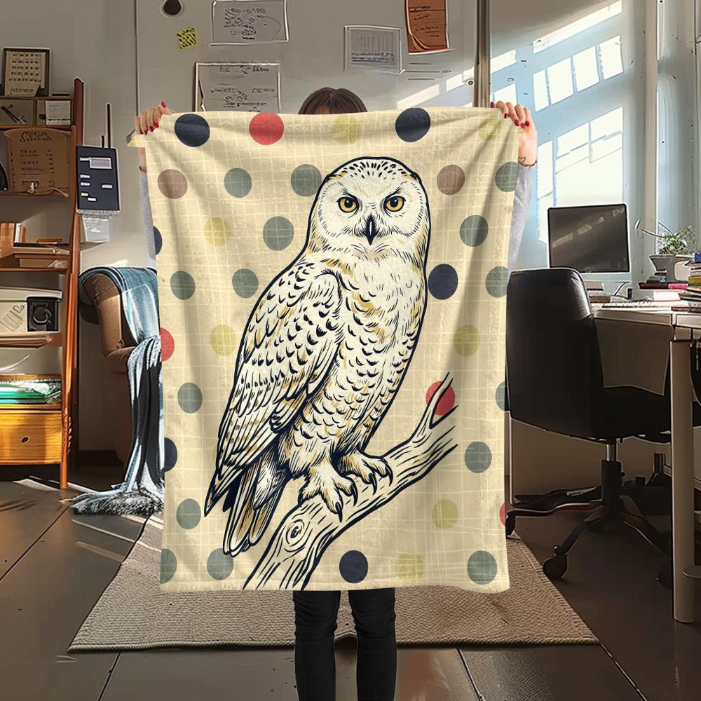 Wave point background animals Print Flannel Blanket,High quality Comfortable for All Seasons,Home Decor,Warmth and Comfort,Perfect for Christmas Gifts