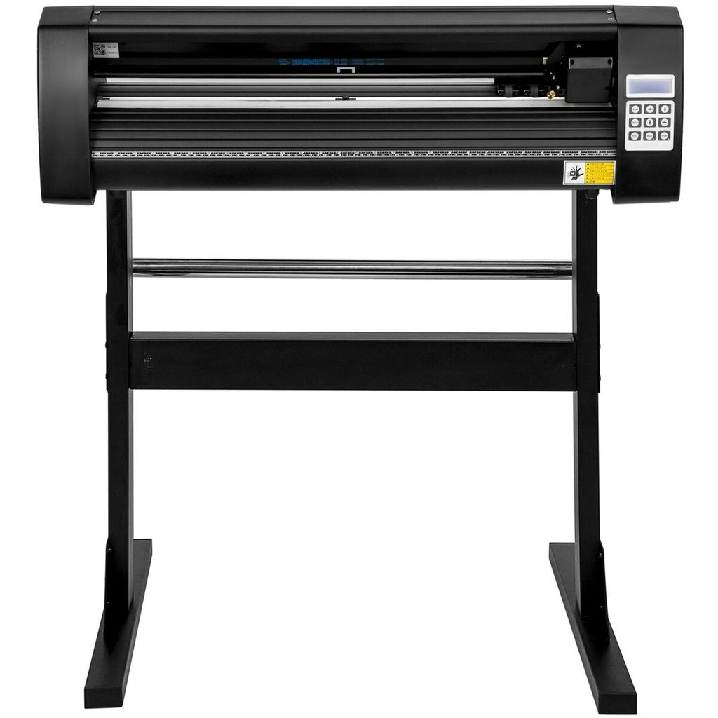 Vinyl Cutter 28 Inch Vinyl Cutter Machine 720mm Paper Feed Vinyl Plotter Cutter Machine with Sturdy Floor Stand for Cutting Paper Black