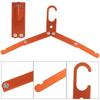 3 Pcs Durable Aluminum Alloy Folding Hanger Non Slip Windproof Hook Multifunction Hanger Compact Heavy Duty Clothes Rack Camping