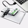 USB Type C HDD SSD Enclosure Portable Transparent External Hard Drive Disk Case 2.5 Inch SATA Box for MacBook PC Computer