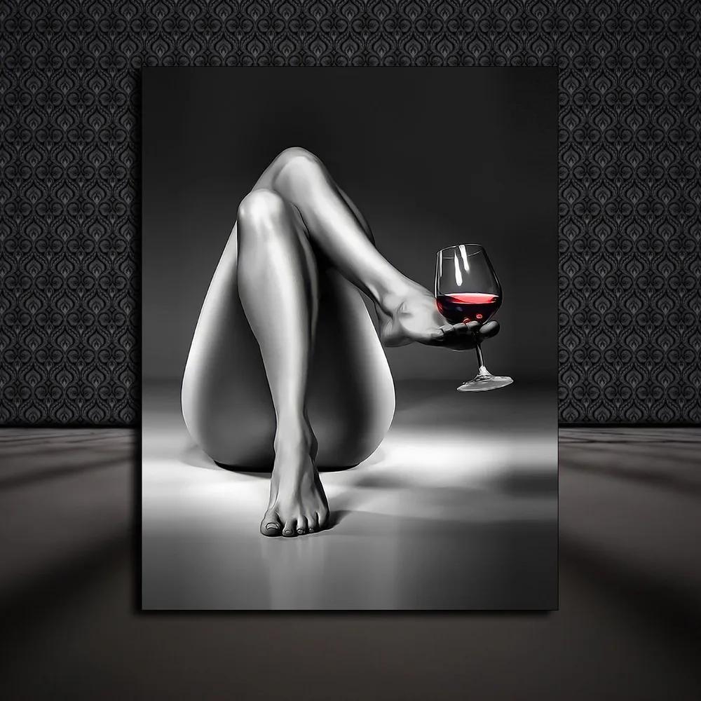 

Tin Sign Metal Poster Girl with a Glass 20x30 cm 1