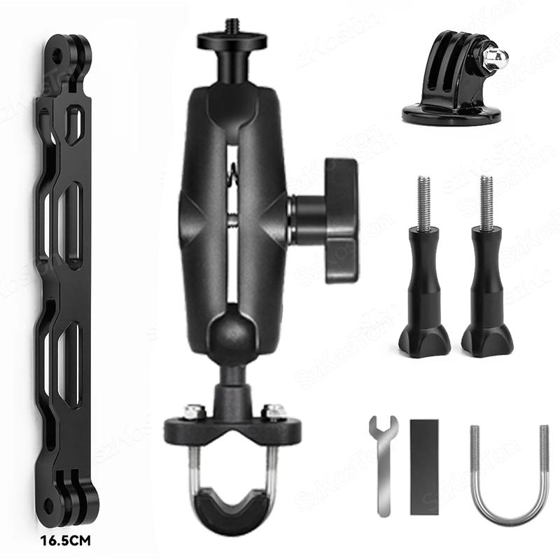 For GoPro 13 12 11 10 9 8 Motorcycle Bicycle Holder Handlebar Mount Bracket For Insta360 X5 X4 DJI OSMO Action 5 Pro Accessories