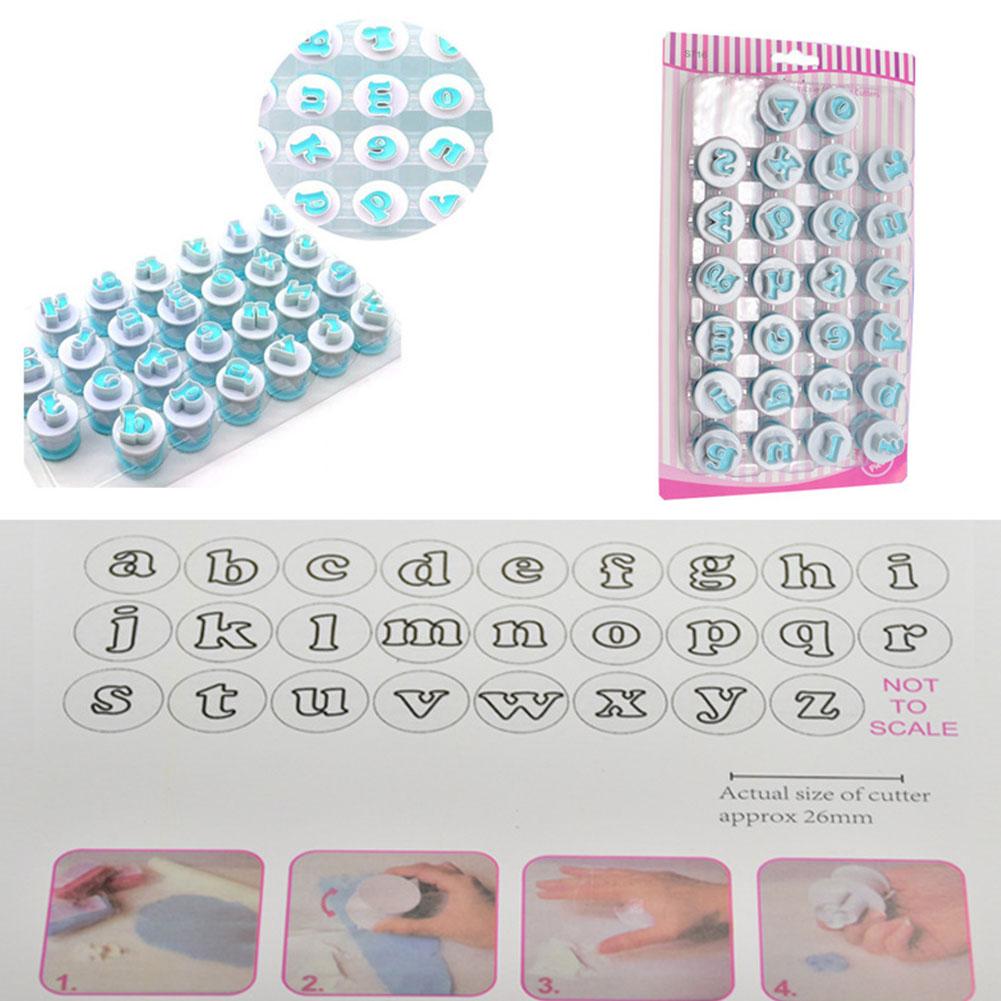 DIY Capital Letters/Numbers Shape Mold for Fondant Cream Mousse Cake Tools