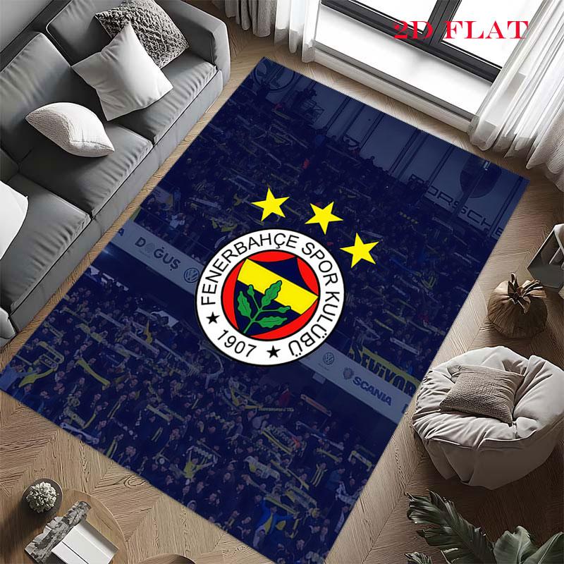 Tappeto Tappeto Orgoglio Fenerbahce per Soggiorno Camera da Letto Casa Decorazione Divano, Tappetino Antiscivolo per Giochi Bambini