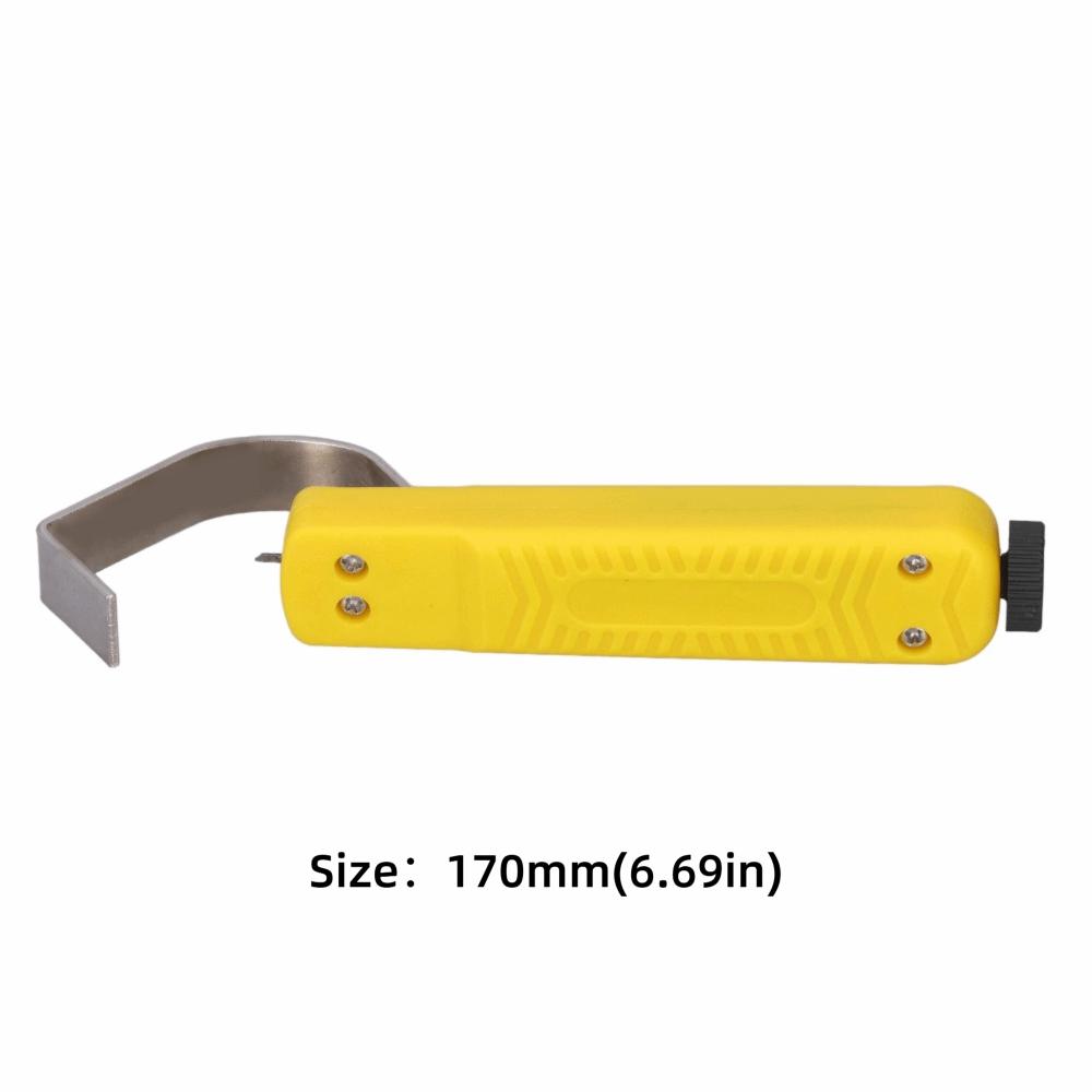 170mm Wire Stripper Pen Yellow Coax Cable Tool Efficient Multi-Conductor Wire Cutter Electricians