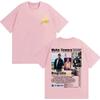 Rapper Myke Towers Music Album Cover T Shirt Men's Clothing Harajuku High Street Oversized T-shirts O-Neck Cotton T-shirt