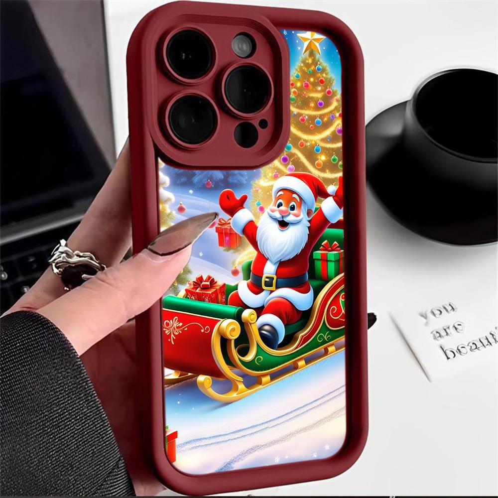 

М який чохол Sky Eye Ladder для Xiaomi 14T Redmi 12c 13c 14c Note 11 12 13 Pro 11s 12s Всі моделі Xiaomi Redmi Чохли для телефонів NY45 Різдвяний Дід Мороз Xiaomi 11 Lite/11 Lite 5G