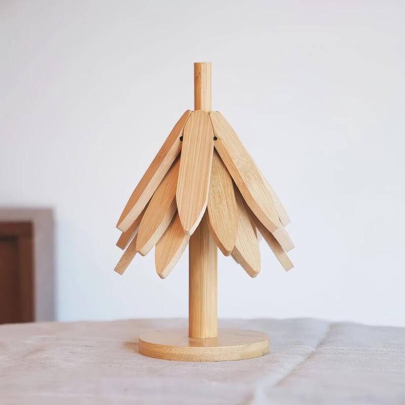 Shuogang Tiangong Willow Leaf Wooden Heat Mat