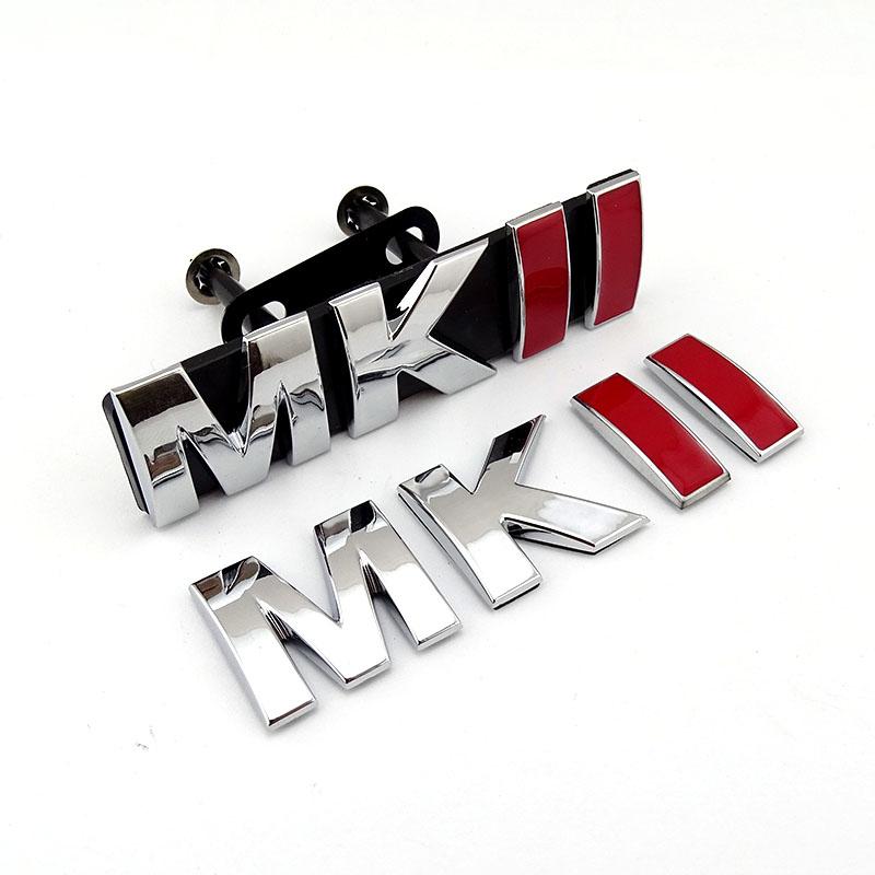 ZFR4  Plastic ABS Trunk Hood Logos Grille Auto Badges MKII Car Emblems for Golf II