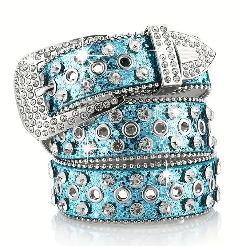 Punk style belt, trendy men's and women's jeans belt, high-end belt in stock.