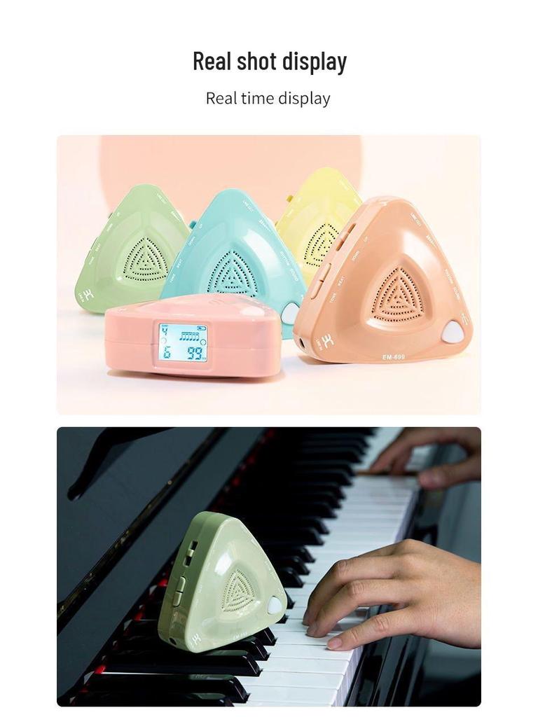 Yinuo EM-699 Electronic Metronome for Piano, Guitar, Drums, Guzheng, and Vocals - Precise Rhythm Keeper for Grade Exams.